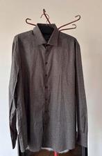 Ledûb Overhemd Modern Fit Maat 42 - Zo Goed Als Nieuw, Kleding | Heren, Overhemden, Ophalen of Verzenden, Zo goed als nieuw, Bruin