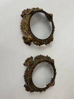 Twee antieke koper onderstel windlichten, Ophalen of Verzenden, Koper