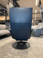 Jori Felini Relax fauteuil blauw leer Design stoel, Huis en Inrichting, Fauteuils, Gebruikt, Leer, Ophalen of Verzenden