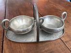 Tinnen melk- en suikerset Skurdal Pewter, Antiek en Kunst, Ophalen of Verzenden