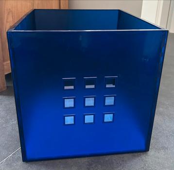 4 donkerblauwe opbergboxen voor Kallaxkast Ikea beschikbaar voor biedingen