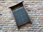 Wasbord zink en hout van vroeger muziekinstrument, Ophalen of Verzenden