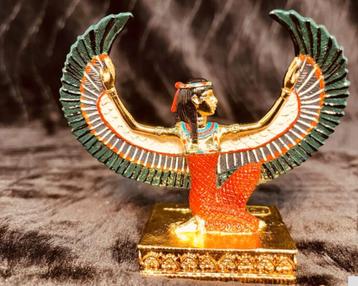 Egyptische godin Isis kunstgouden beeld

 beschikbaar voor biedingen