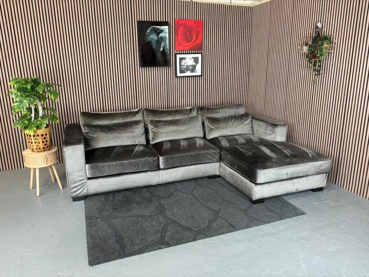 GRATIS LEVERING Loungebank Velvet 315x200 GEREINIGD, Huis en Inrichting, Banken | Bankstellen, Zo goed als nieuw, Hoekbank, Vierpersoons of meer