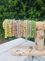BIBA lime beige kralenarmbandjes 3 euro pst nieuw, Sieraden, Tassen en Uiterlijk, Armbanden, Kunststof of Plastic, Nieuw, Ophalen of Verzenden