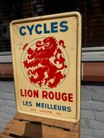 Lion Rouge fietsen oud reclamebord, Verzamelen, Merken en Reclamevoorwerpen, Reclamebord, Gebruikt, ., Ophalen of Verzenden