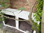 Witte Kunststof Bloembakken 80x80x58, Tuin en Terras, Ophalen, Kunststof, Gebruikt, Minder dan 60 cm