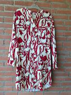 Lollys Laundry blousejurk M crème met rood bloem motief, Maat 38/40 (M), Ophalen of Verzenden, Zo goed als nieuw, Knielengte