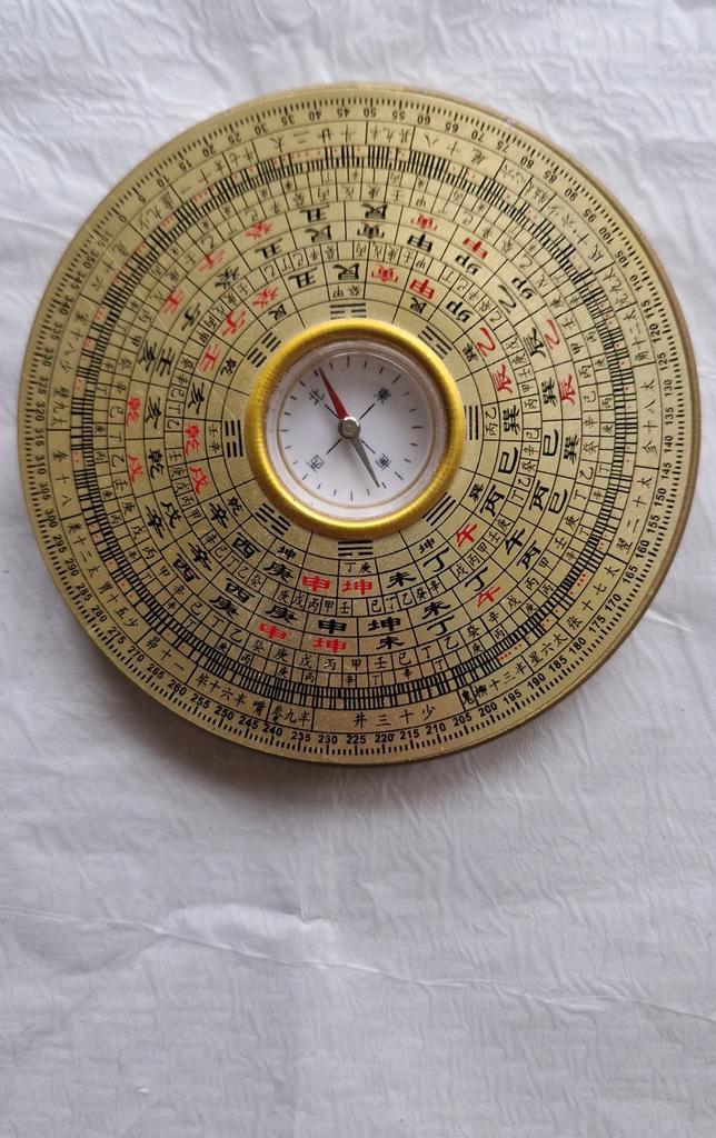 Chinese Feng Shui Kompas - Koper, Antiek en Kunst, Curiosa en Brocante, Ophalen of Verzenden
