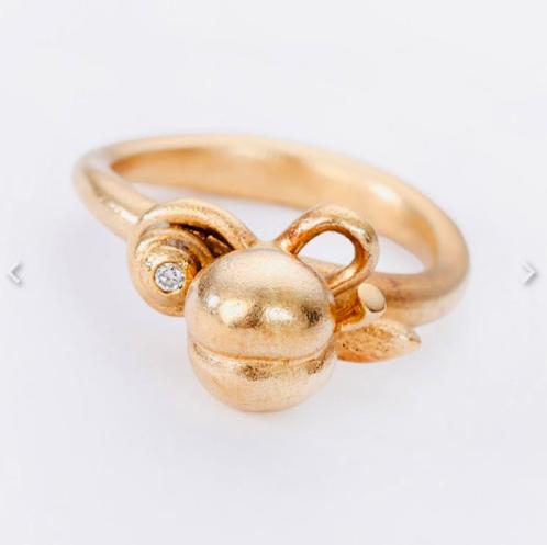 Ole lynggaard diamond ring collectors item 18k gold, Sieraden, Tassen en Uiterlijk, Ringen, Zo goed als nieuw, Dame, Goud, Ophalen of Verzenden