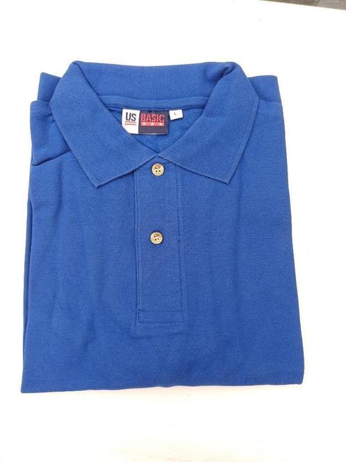 Polo Shirt SKY Blauw - US BASIC maat L NIEUW, Kleding | Heren, Polo's, Nieuw, Maat 52/54 (L), Blauw, Ophalen of Verzenden
