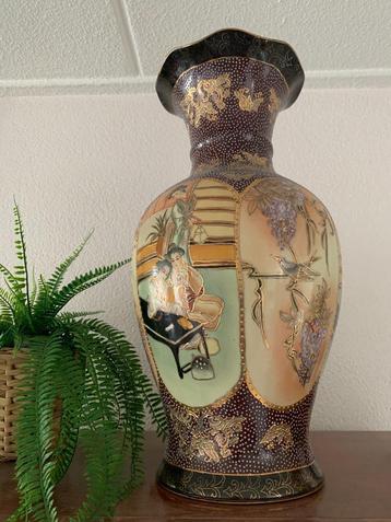 mooie grote satsuma vaas 46 x 22 cm (hxb) beschikbaar voor biedingen