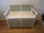 Vintage bankje/klapbank met veel opbergruimte, Ophalen
