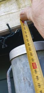 Toegangspoort, tuinhek met paal, Tuin en Terras, Tuinhekken en Hekwerk, Ophalen of Verzenden, Gebruikt, IJzer