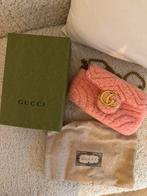 GUCCI marmont bag roze faux fur, Ophalen, Zo goed als nieuw, Roze, Schoudertasje