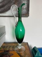 Antieke Groene Glazen Karaf, Antiek en Kunst, Ophalen of Verzenden