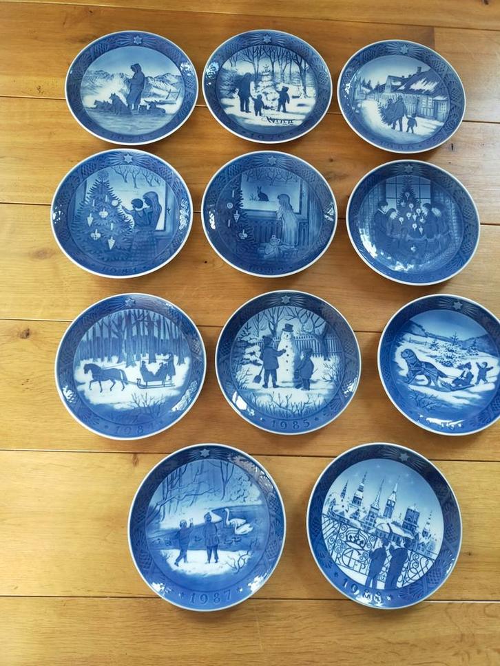 10 Royal Copenhagen Kerstborden    jaren 80 per stuk  €8.-, Diversen, Kerst, Ophalen of Verzenden