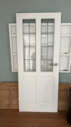 2 Lundia glas in lood opdekdeuren, Doe-het-zelf en Verbouw, Deuren en Horren, Gebruikt, 80 tot 100 cm, Binnendeur, Minder dan 200 cm