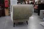 Royale ronde luxe fauteuil ELEFAN PTMD velours beige, Huis en Inrichting, Fauteuils, Ophalen, 75 tot 100 cm, Zo goed als nieuw