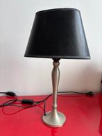 Schemerlamp schemerlampje metaal en bruin ovaal kapje, Huis en Inrichting, Lampen | Tafellampen, Ophalen, Strak, Zo goed als nieuw