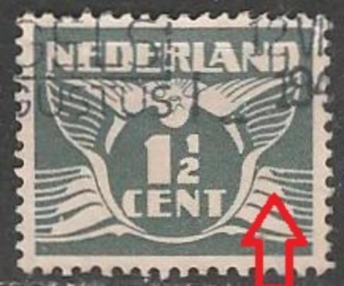 Vliegende Duif No.172 O druktoeval. ADV. no.62 P., Postzegels en Munten, Postzegels | Nederland, Gestempeld, T/m 1940, Verzenden