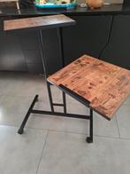 Bij zet tafel op wielen(verstelbaar), Computers en Software, Laptoptafels, Ophalen of Verzenden, Zo goed als nieuw