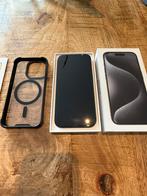 Iphone 15 Pro 256 GB, Zwart, Zo goed als nieuw, Zonder simlock, Zonder abonnement