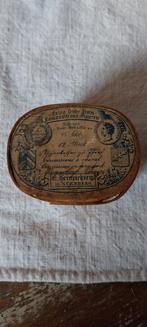 Victoriaans spanen doosje met tin composiet figuurtjes., Ophalen of Verzenden