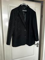 Alix the lable jacquard granddad blazer maat L, Alix the label, Verzenden, Zwart, Maat 42/44 (L)