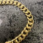 14k gouden armband cuban schakel, Ophalen of Verzenden, Zo goed als nieuw, Goud