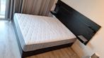 IKEA bed - NORDLI - zwart - incl. VAGSTRANDA matras 160x200, Ophalen, Overige materialen, Zwart, Tweepersoons