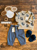 Baby boy setje trui, broekje, slofjes blauw maat 50, Ophalen of Verzenden, Nieuw, Jongetje, Setje