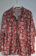 Rode Bloemenblouse - Maat S, Kleding | Dames, Blouses en Tunieken, Violeta by Mango, Ophalen of Verzenden, Zo goed als nieuw, Maat 36 (S)