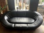 Super grote zwarte leren loungebank, Huis en Inrichting, Banken | Sofa's en Chaises Longues, Ophalen, 250 tot 300 cm, Gebruikt