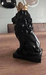 Leeuw met kroon beeld goud, Verzenden, Zo goed als nieuw, Dier