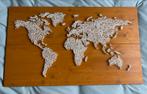 Handgemaakte Wereldkaart van Draad en Hout, Ophalen of Verzenden, Nieuw