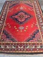 Rood Oosters Tapijt - Handgeknoopt 147cm x 215cm scheerwol, Gebruikt, 100 tot 150 cm, Verzenden, 200 cm of meer