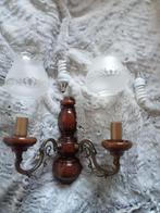 Twee wandlampen, Ophalen of Verzenden, Zo goed als nieuw, Glas