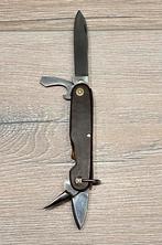 ZAKMES | Uniek AMEFA Vintage Bruin 4-bladig Zakmes (NIEUW), Verzamelen, Militaria | Algemeen, Verzenden, Overige soorten, Mes of Dolk