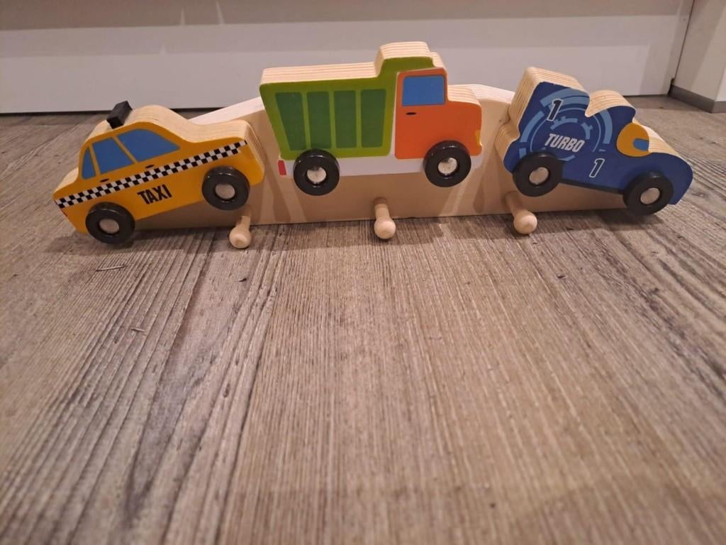 Houten kinderkapstok, Ophalen, Zo goed als nieuw, Kapstokje