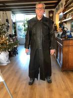 Lange leren herdersjas, Kleding | Heren, Ophalen of Verzenden, Gedragen, Maat 56/58 (XL), Bruin