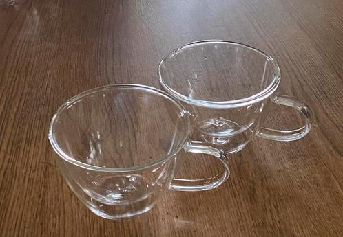 2 dubbelwandige cappuccino glazen, Verzamelen, Glas en Borrelglaasjes, Nieuw, Ophalen