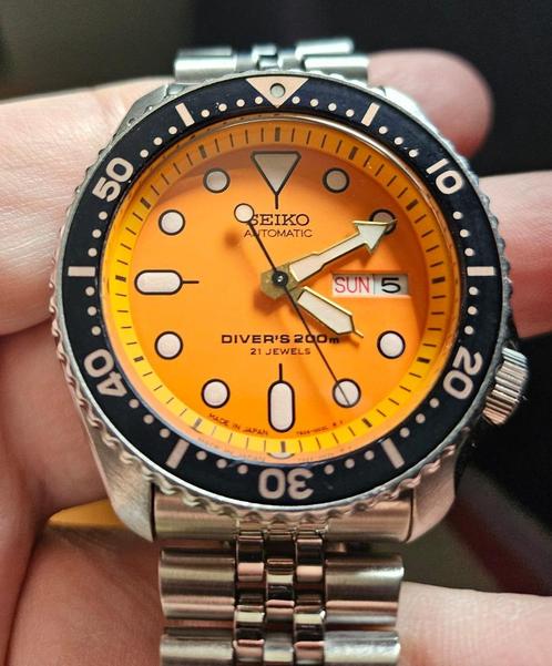 Seiko SKX 011J '' Orange Boy'' made in Japan, Sieraden, Tassen en Uiterlijk, Sporthorloges, iOS, Waterdicht, Ophalen of Verzenden