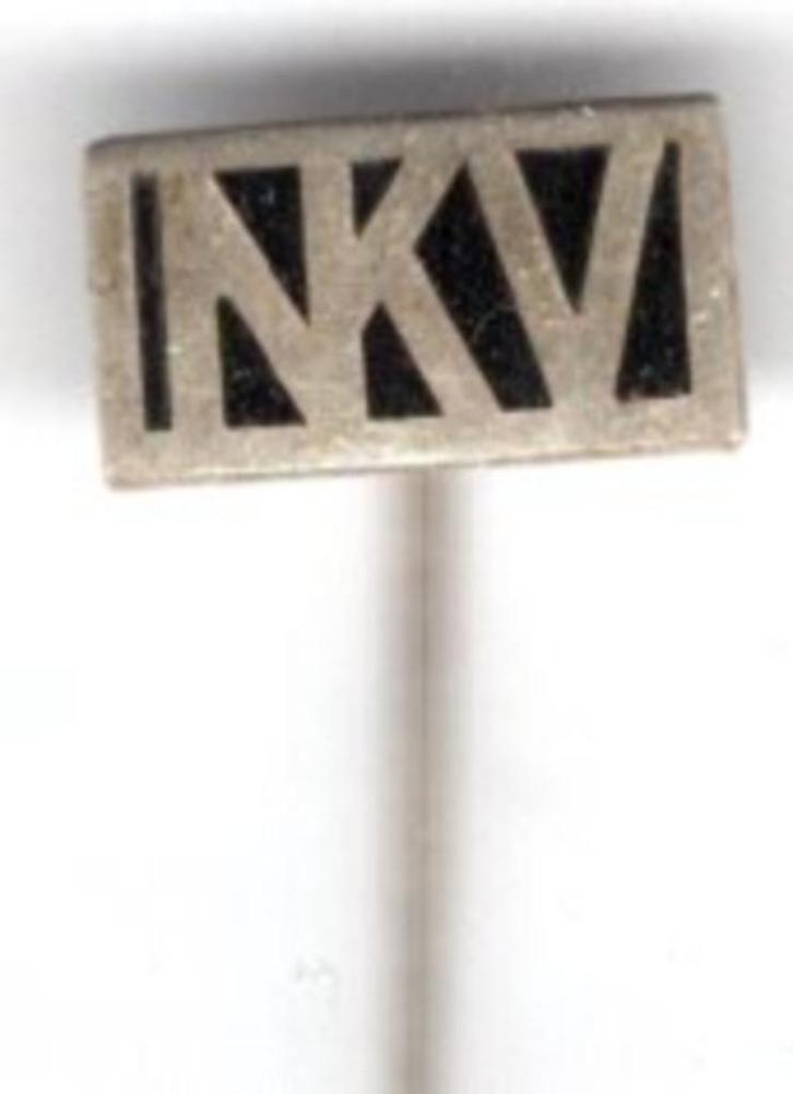 NKV email op zilverkleurig vakbond speldje ( L_026 ), Verzamelen, Speldjes, Pins en Buttons, Nieuw, Speldje of Pin, Stad of Land