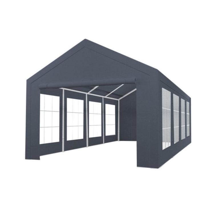 Partytent | antraciet 4x8 | Inclusief opbouw & afbouw, Hobby en Vrije tijd, Feestartikelen | Verhuur, Nieuw, Verjaardag, Ophalen
