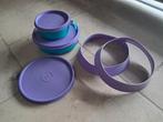 Tupperware baby / kinder servies: bordje,kom, deksels, ring, Huis en Inrichting, Keuken | Tupperware, Ophalen of Verzenden, Gebruikt