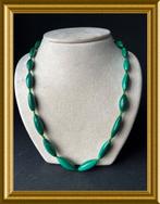 Oude groene ketting: malachiet, Sieraden, Tassen en Uiterlijk, Antieke sieraden, Ophalen of Verzenden, Overige materialen, Ketting