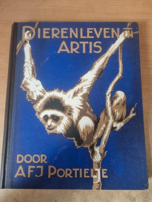 Antiek prentenboek Dierenleven in Artis AFJ Portielje 1939, Boeken, Prentenboeken en Plaatjesalbums, Zo goed als nieuw, Ophalen of Verzenden