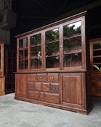 Grote eiken Notariskast | Brede winkelkast #1790, Antiek en Kunst, Antiek | Meubels | Kasten, Ophalen of Verzenden