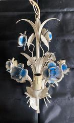 Metalen franse lamp met bloemen, Ophalen of Verzenden